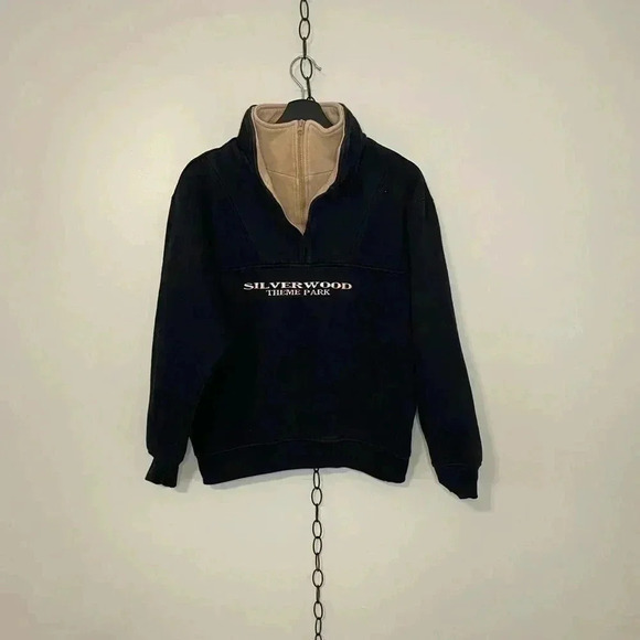 Vintage Silverwood Theme Park Zip  up Crewneck - Picture 1 of 4